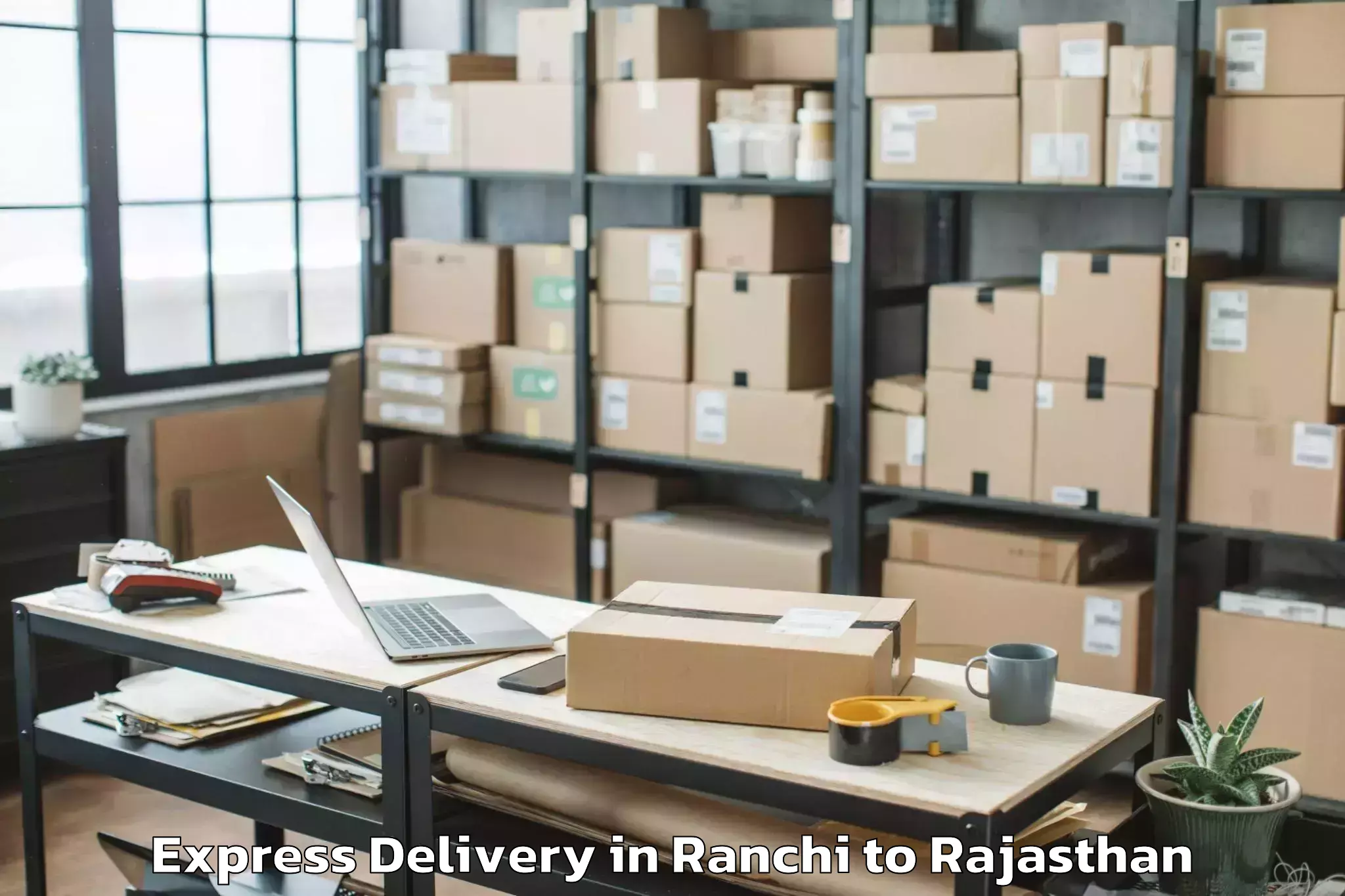 Comprehensive Ranchi to University Of Rajasthan Jaipur Express Delivery